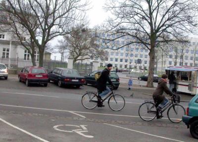 A couple bikers