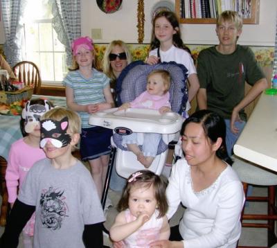 Rogues gallery - All eight grandkids in one picture