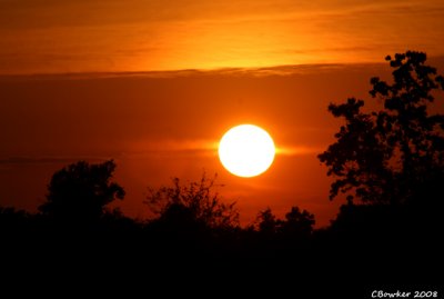 Late April 2008 sunset in Hockley