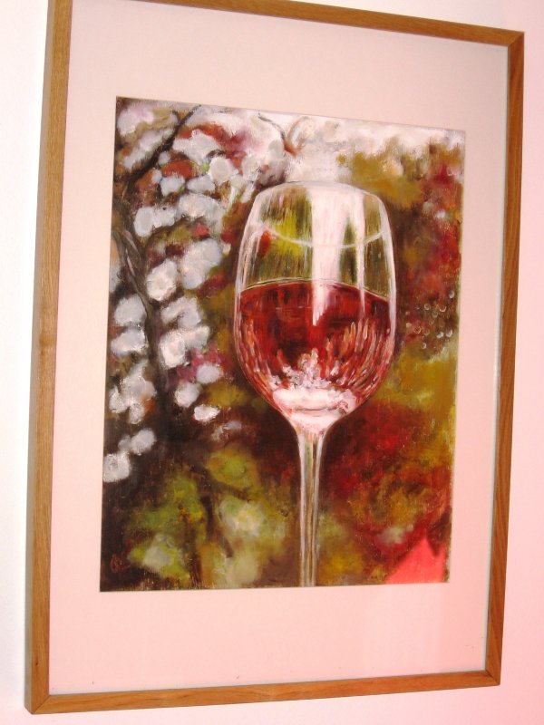 Ett glas ros (olja p masonit 50x70)