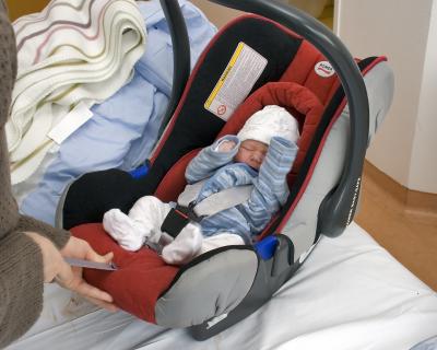 All strapped up and ready to go home