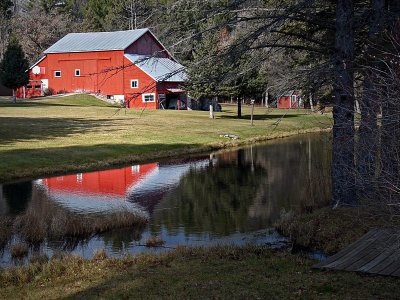 Red Barn Reflected