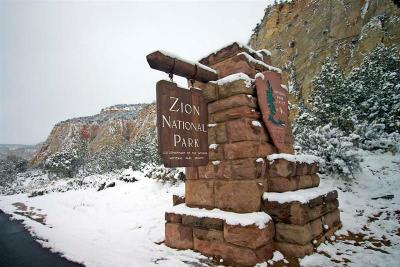 Zion NP in Winter 1