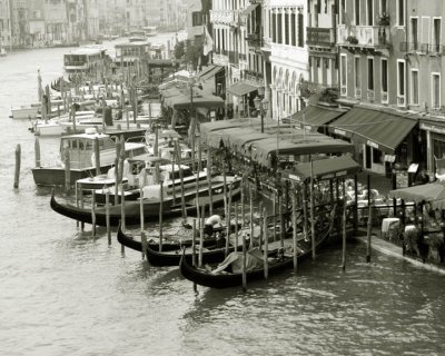 Gondolas on the Grand Canal