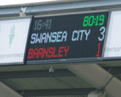 Swansea City v Barnsley April 2010