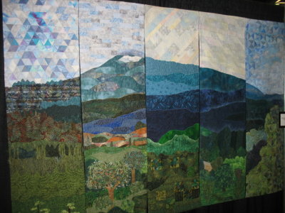 each panel was made by a different quilter