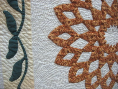 detail of best hand quilted