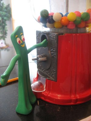 Gimme a gumball Gumby