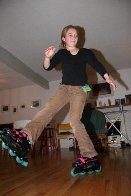 heidi on roller skates