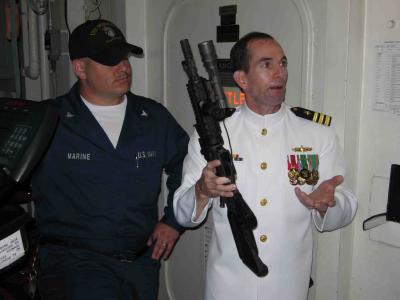 Marine,Captain & new Navy gun