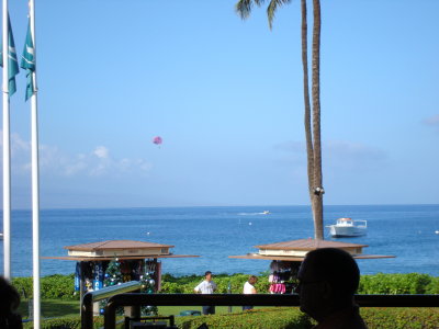 Parasailing in Honokohua Bay