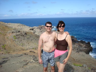 Scott and Alice near Nakalele Point