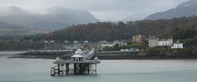 Pier - with wintry backdrop