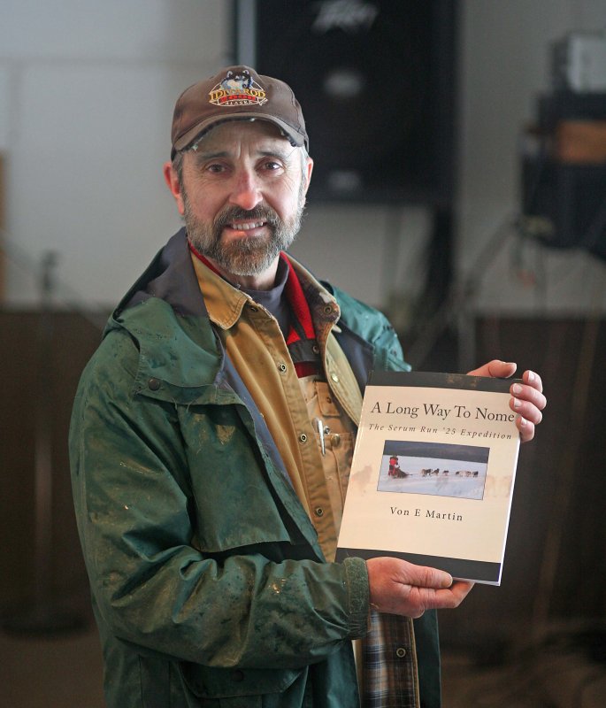 Von Martin WIth His Book On Serum Run