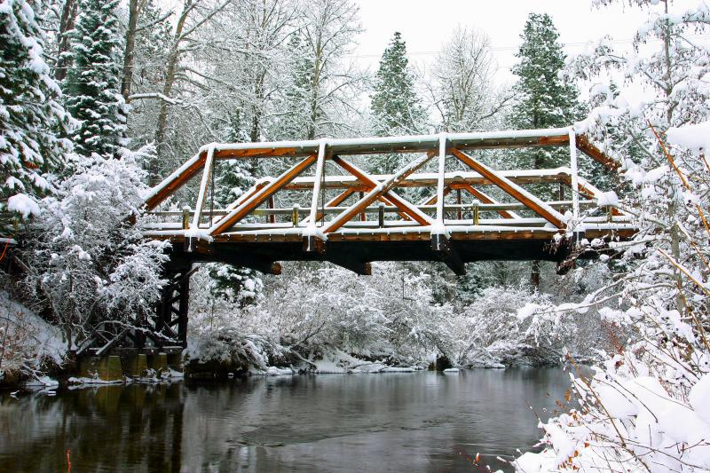 Wooden Bridge over Nason Creek