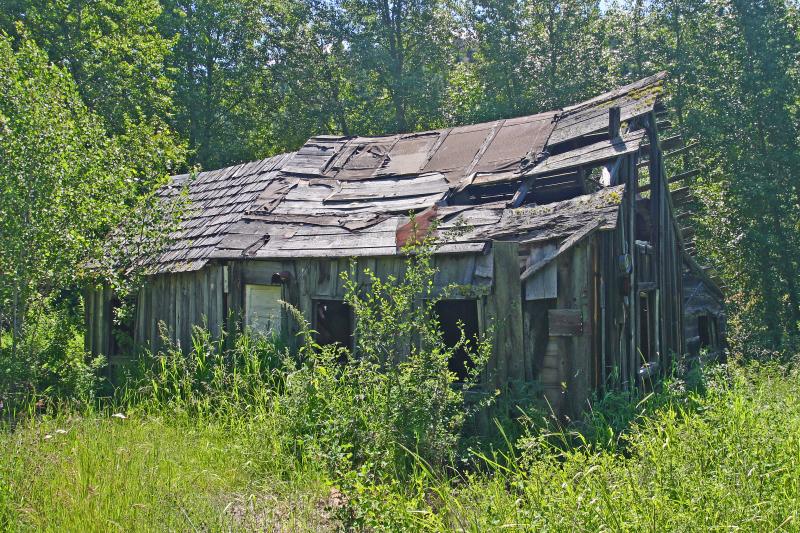 Old Cabin in Ghost Town  of Liberty