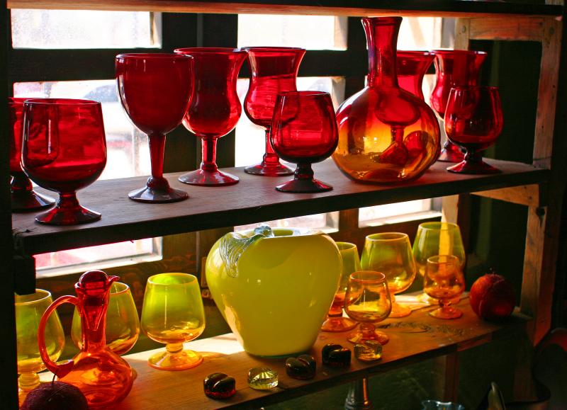 Glassware  In Window ( Hotel Calif. )