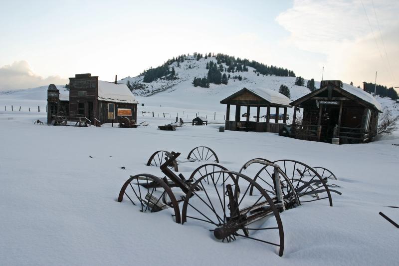Snow Blankets Old Wagons and Machinery) For the 100th time