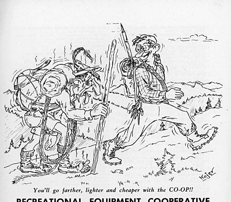  1951  Ultralite Ad From REI ( Out Of The 1951 Mountaineer )