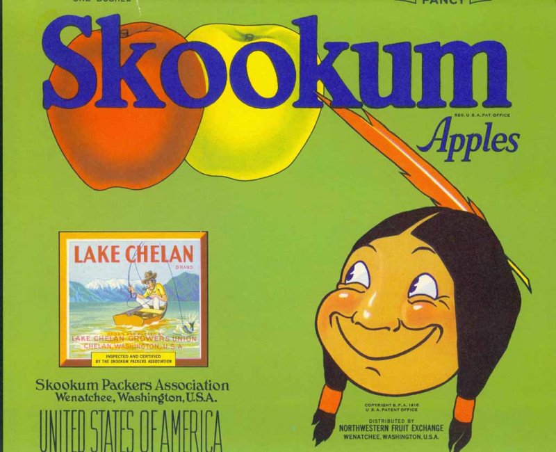 Skookum Apples  ( Worlds Best Know Apple Label)