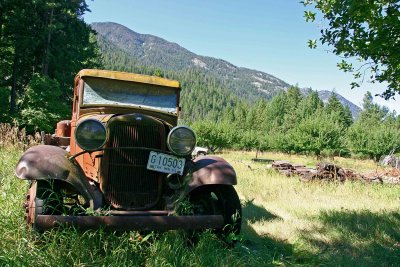 Old Farm Truck At  Buckner Orchard  Up Stehekin Valley