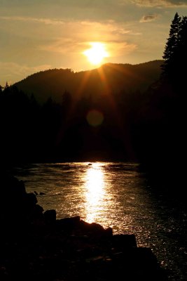 Sunset Along The Skykomish River