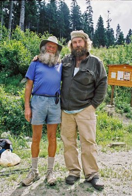 PCT HIker  Billy Goat  WIth Me At  Steven's Pass