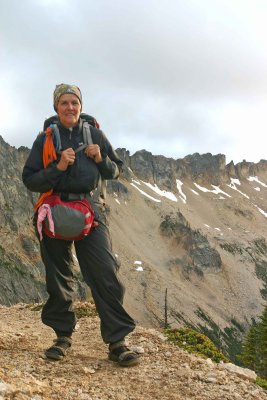 Thru-Hiker  Wheeew Near Cuttthroat Pass