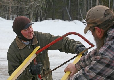 Steve Riggs Cutting Off  Extra Length  Off HIs New Rails