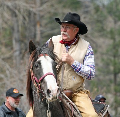  Cowboy Steve Nieffer And His Horse