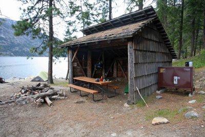 Old Flick Creek Shelter Located Right On Chelan