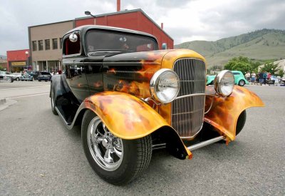  Flame On ,,, Totally Awesome Street Rod,,