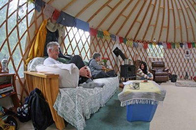 Visiting Inside The Yurt