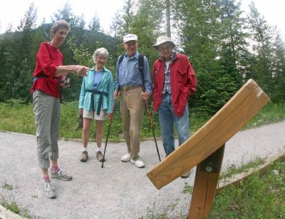 Four Folks Ready To Hike Trail