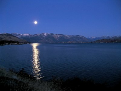 Full Moon Over Lake Chelan