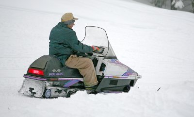 Enjoy The Afternoon On His Vintage Machine