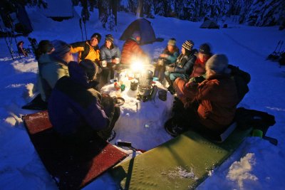 Dinner Table In The Snow