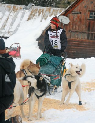 Kim Bertrand Smiles As Dogs Are Ready To Roll