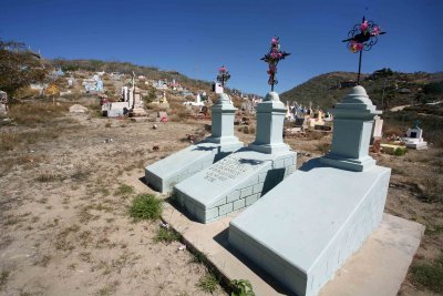 Todos Santos Graveyard,,,, Brightly Painted
