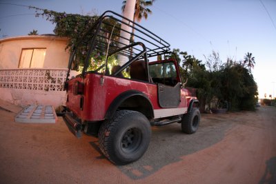  Local  Baja Jeep   In Down Town Todos Santos