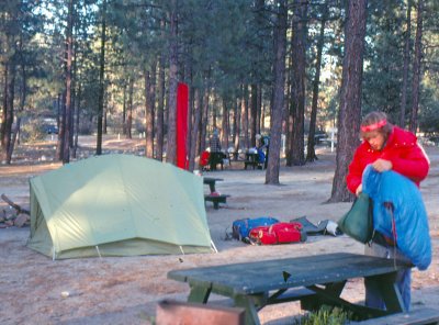 First Camp On PCT In 77, Kitchen Creek After 16.3 Mile First Day