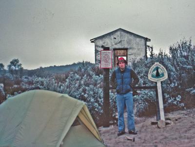 Me first day on PCT after camping at Mexican Border
