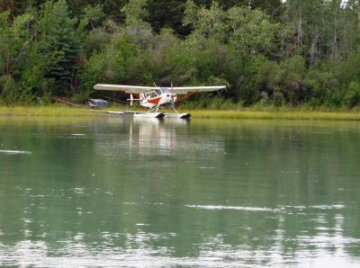 Float Plane on Yukon near Whitehorse.