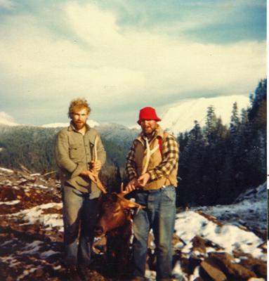  My First Elk ( Mountain St. Helens 1983) Me and Dad
