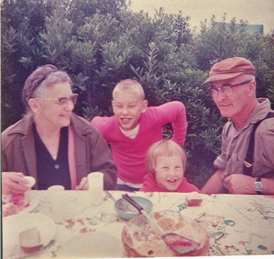  Gramma and Grandpa Dodge with Monte and Barbie ( 1964)