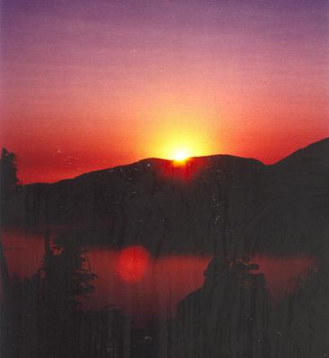  Sunrise on Crater Lake ( 1977, Day Of Elvis's Death)
