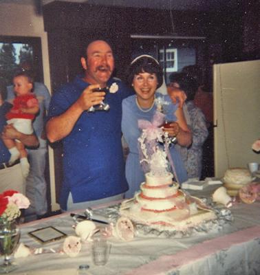 Mom and Dad on their 25th anniversery ( 1982)