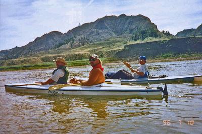  Kayaking the Missouri River in Montana ( June 1996)