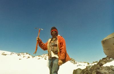 Mike Kitchen  On Mt.  Rainier Crater Rim ( July 1981)