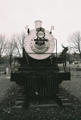 Front of old Steam Locomotive